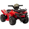 Quadriciclo Elétrico Infantil 6V com Função de Avanço, Música, Quadriciclo Elétrico para Crianças de 1,5 a 3 Anos, Vermelho