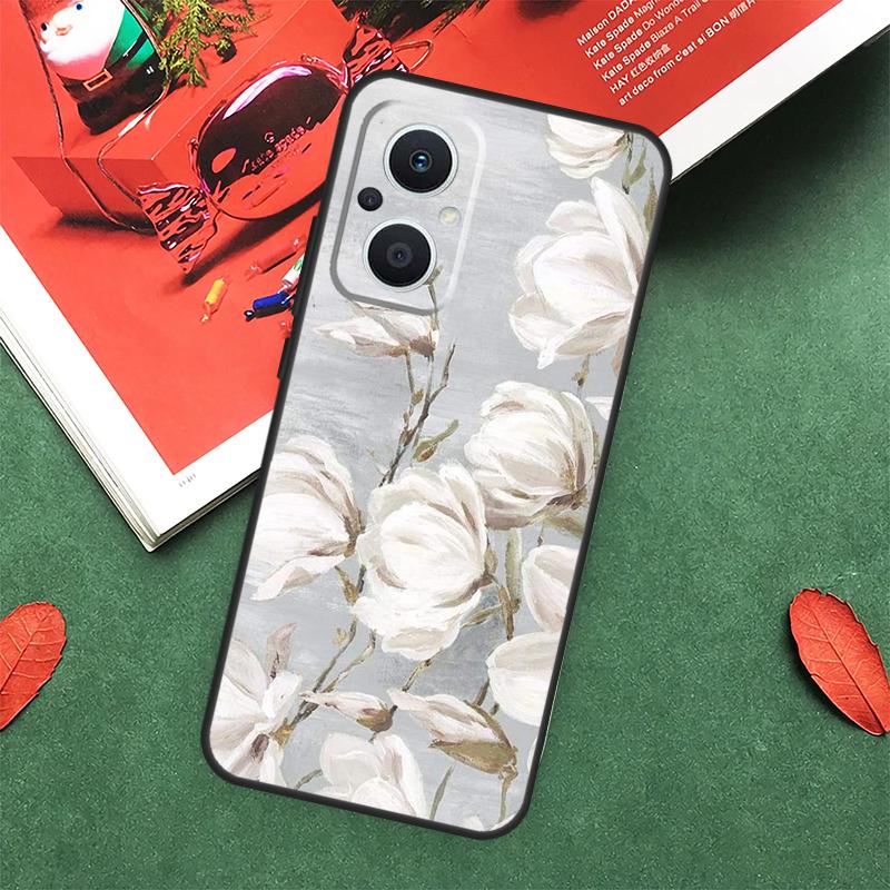 3D Blumen Relief Hülle Für OPPO Reno 10 11 12 13 14 Pro 11F 12F 13F 14F 7 8 Lite OPPO Find X9 X8 X5 Pro Abdeckung