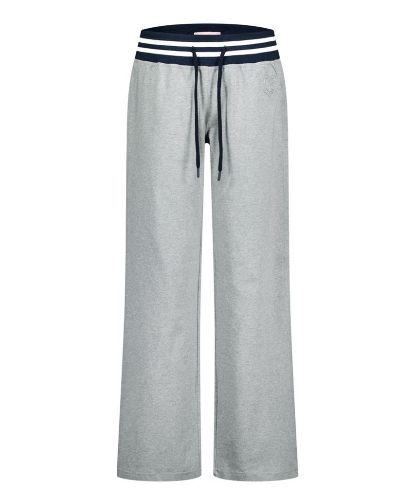 ASIF CALIE Contrast Rib Waist Sweat Pants Melangegray