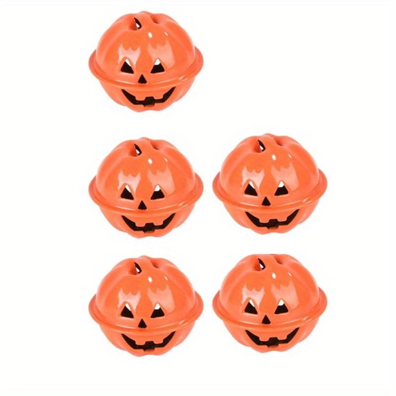 5Pcs 4cm Halloween Bell Iron Horror Pumpkin Bells for Halloween Home Decorations
