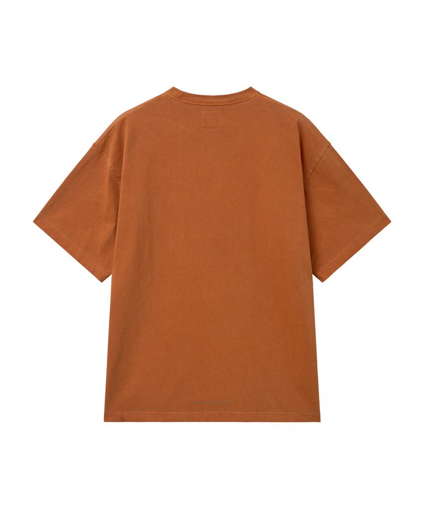 PHYPS MOTORCYCLE [2Pack] Original Wing Logo Pigment Short Sleeve Orange & White