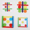 Children's Rainbow Stick Thinking Puzzle Montessori Wooden DIY Ice Cream Stick Puzzle Challenge Table Games Educational Toys