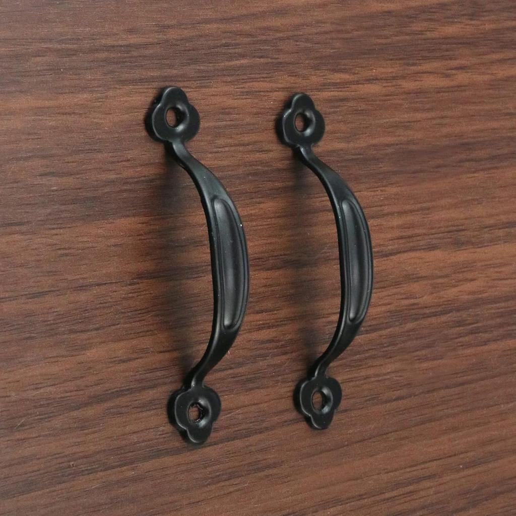 2.6-Inch (6.6cm) Cabinet Hardware Handle Pull, Zinc Alloy Sliding Door Handles for Gates Cabinet Drawer Door, Black, Pack of 10