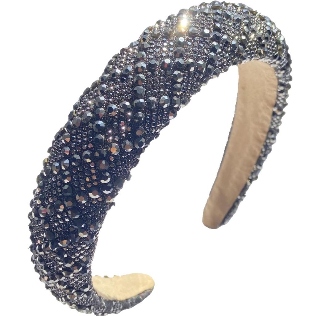 Women's 2025 Luxury Rhinestone Wide Headband: Versatile Bridal & Fashion Accessory