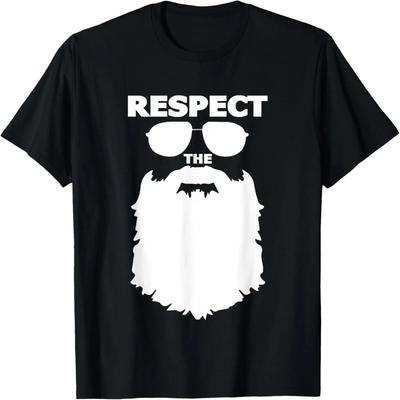 T-shirt Graphique Original Respectez La Barbe Super Cadeau Pour Hommes
