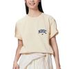 New Balance Drop Shoulder Sleeve T Shirt Men's Beige Yellow AMT42331-CAU