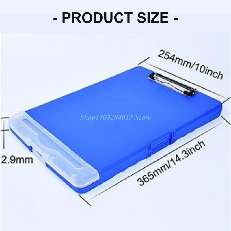 R6FF Clipboard with File Case and Pen Case Document Organiser Clipboard 254x365mm