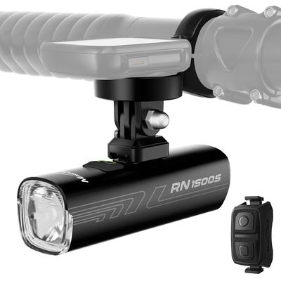 Magicshine RN 1500S Rower Szosowy Typ wiszący Wysoki stopień ochrony IPX7 Mocowanie GoPro na drogi krzyżowe Światło awaryjne i do jazdy nocnej, Światło, [1500 lumenów,