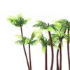 10pcs Plastic Craft Fake Decoration Bonsai Coconut Palm Tree Artificial Plants Micro Landscape Miniature