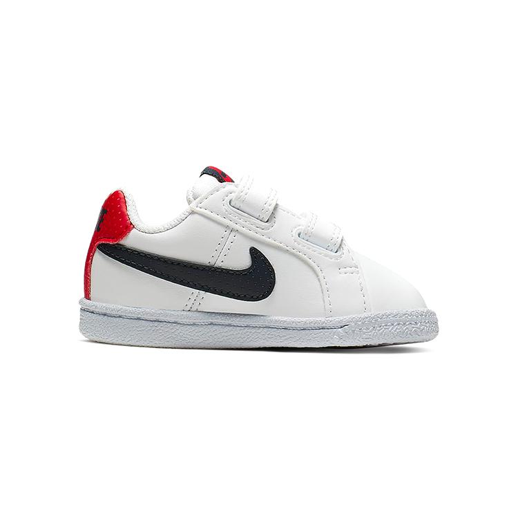 Nike Casual Low Top Skateboard Shoes White Black Infant And Toddler 833537-107