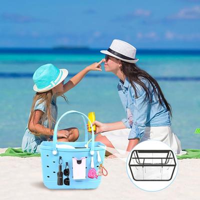 Wasserdichte, transparente Aufbewahrungstasche mit Reißverschluss, großes Fassungsvermögen, Mehrzweck-Strandtasche, Organizer-Zubehör