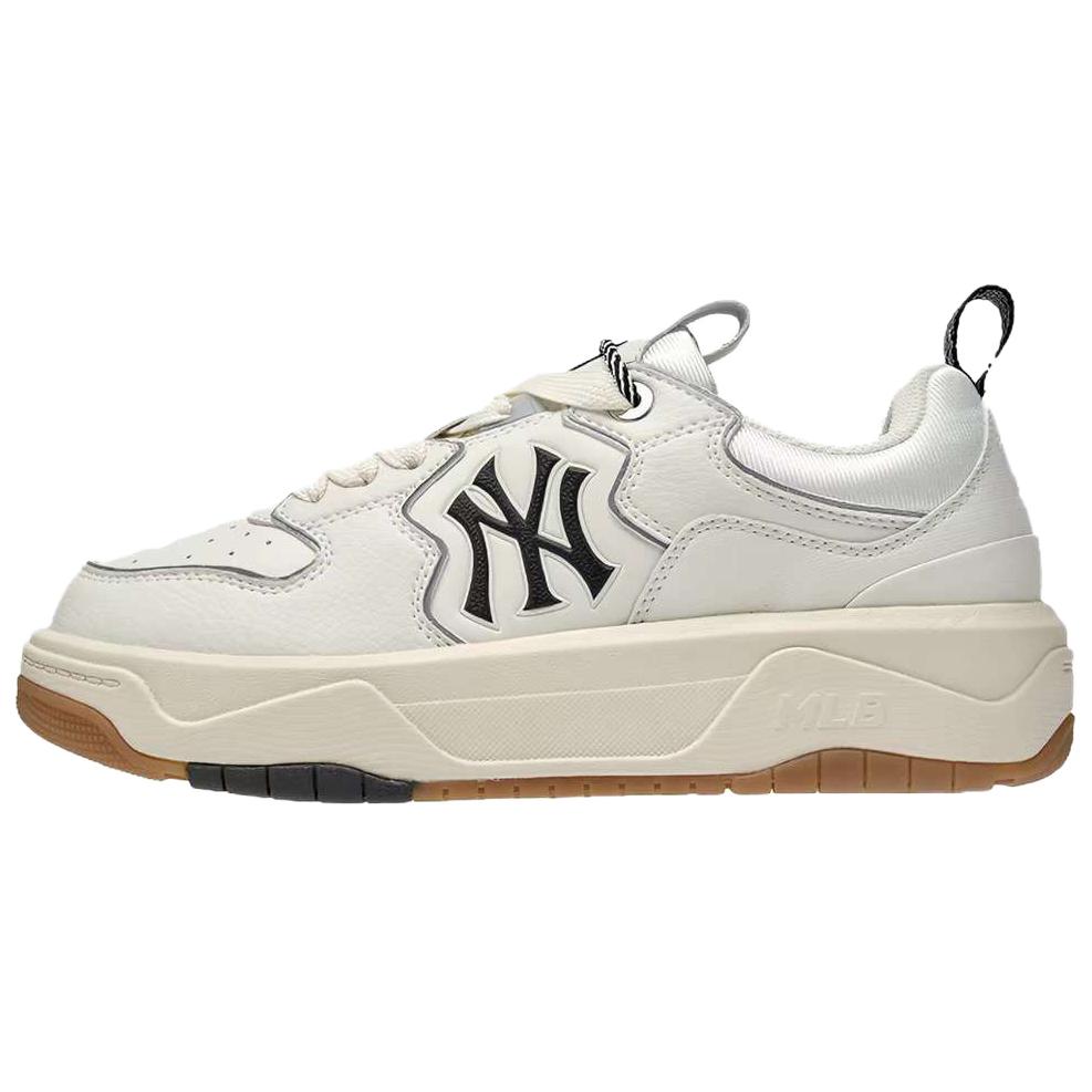 MLB New York Yankees Skateboard Shoes Unisex Low top White 3ASXM096N-50IVS 37.5