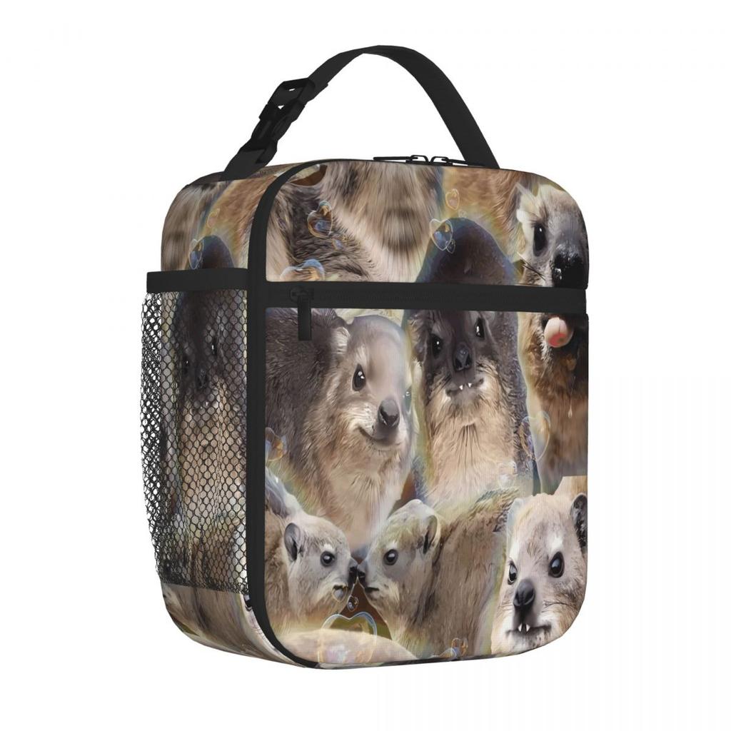 Bestselling Hyrax Rodent Gloss Finish Adult Lunch Bag Business Travel Meal Waterproof Lunch Bag