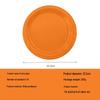 Orange Disposable Party Supplies: Paper Plates, Cups, Napkins, Cutlery, and Tablecloth