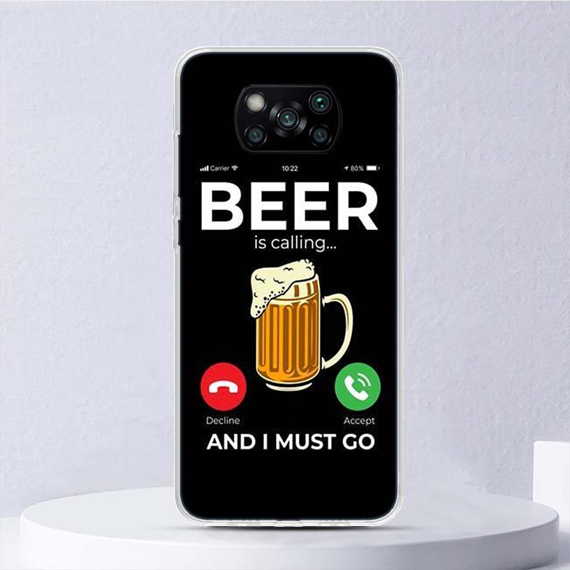 World Beers Alcohol Summer Bubble Soft Case For Xiaomi Poco X7 X6 X5 X4 X3 Nfc F6 F5 Pro Phone Cover F4 Gt F3 F2 F1 M5S M4 M3 M5