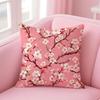 Cherry Blossom Cushion Cover Linen Cushion Cover Soft Decorative Case For Sofa Home Decor