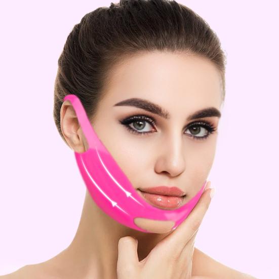 V Line Lifting Chin Strap Reusable Double Chin Reducer Cheek Slimming Sleeping Face Skin Tightening Band Soft Silicone Face Shaper Elastic Strap
