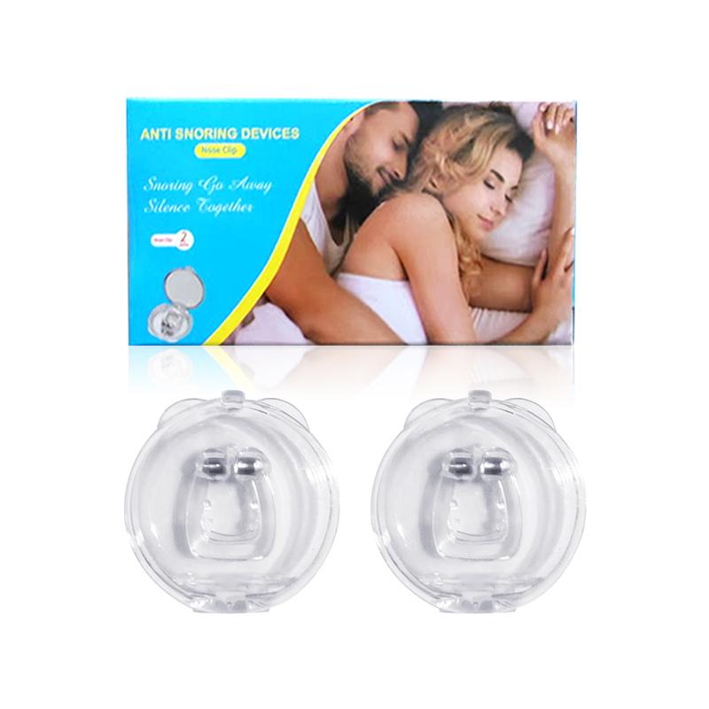 Silicone Magnetic Anti Snoring Men Portable Stop Snoring Nose Clip Prevent Sleep Apnea Snoring Stopper For Women Sleeping Aid