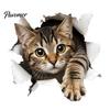 Modern Bathroom Interior Decoration 3D Realistic Cat Toilet Sticker, Waterproof PVC Lid Decal, Removable Easy Apply Seat Stickers Self-adhesive Kitten
