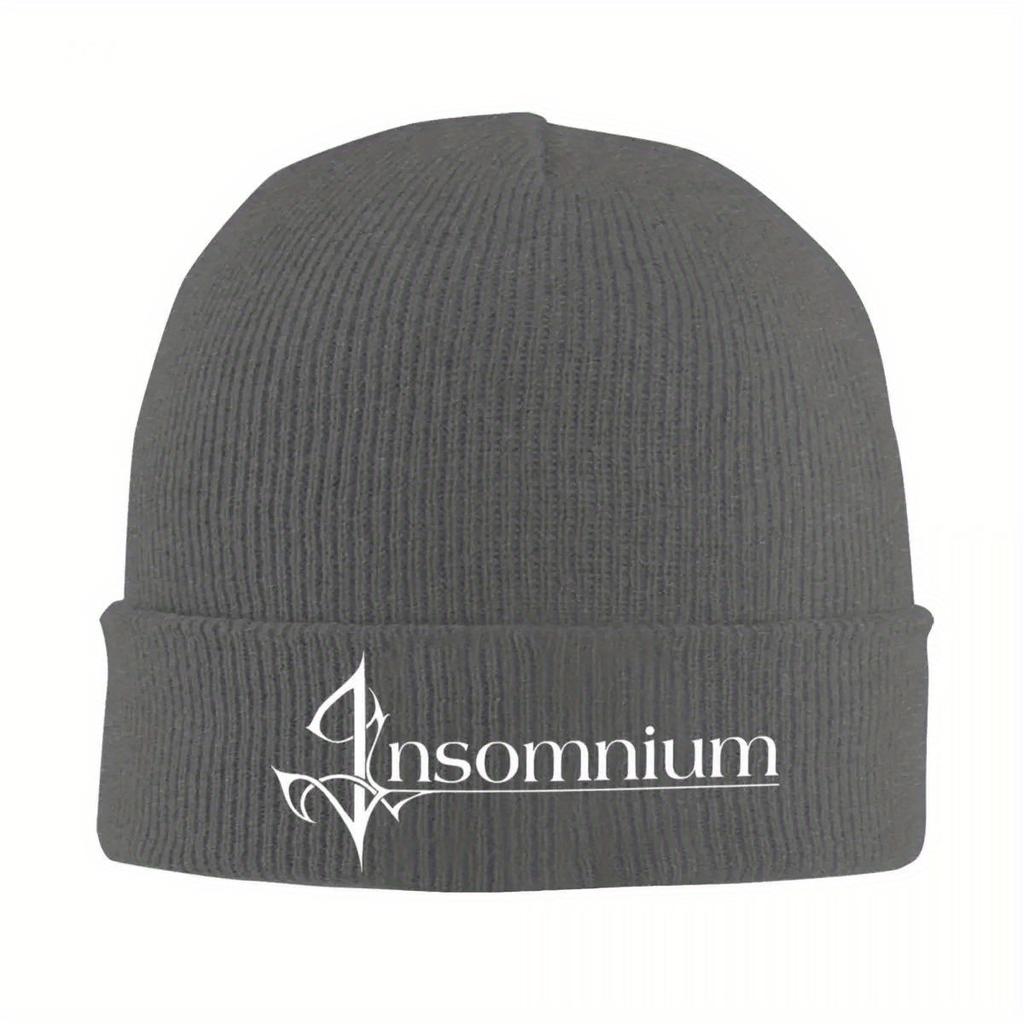 Män Kvinnor Manschettmössa INSOMNIUM BAND Rock Merchandise Varma Vintermössor Stickade Mössor Huvudbonad Stickad Hatt