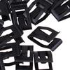 20 Stück Auto-Frontkonsolen-Armaturenbrett-Armaturenbrett-Metallhalter, schwarze Nieten-Befestigungsklammern