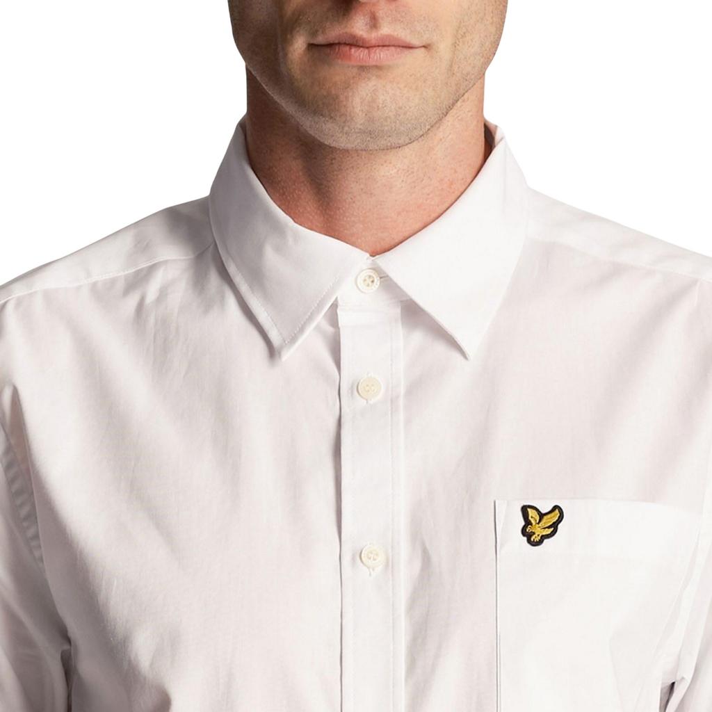 Lyle & Scott Men's Plain Poplin Short-Sleeved Shirt