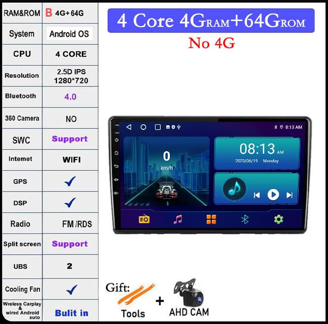 9 Inch For Kia Ceed ED 2006 2012 Android 14 Car Radio Video Multimedia QLED IPS Navigation GPS Stereo Screen Auto 4G+Wifi