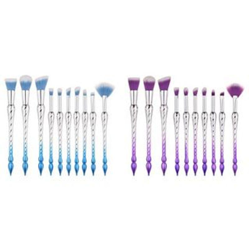 Pinselstrich der Schönheit - Set mit 10: Makeup Bürsten