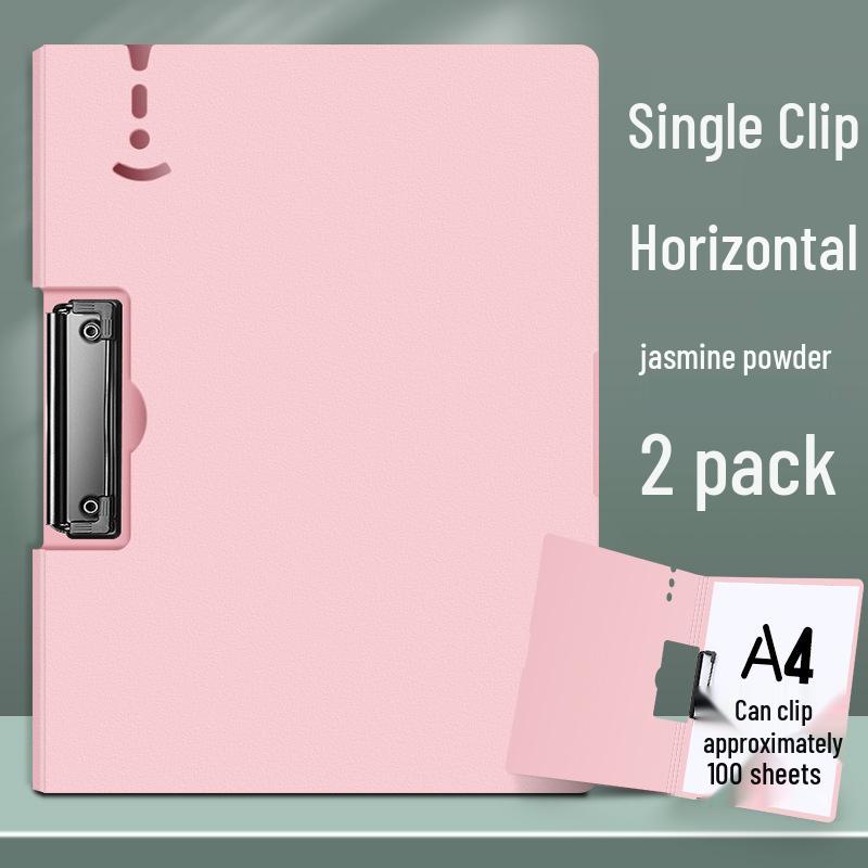 Multifunctional A4 Document Holder & Writing Board with Double Clips, Foldable to A3 Size