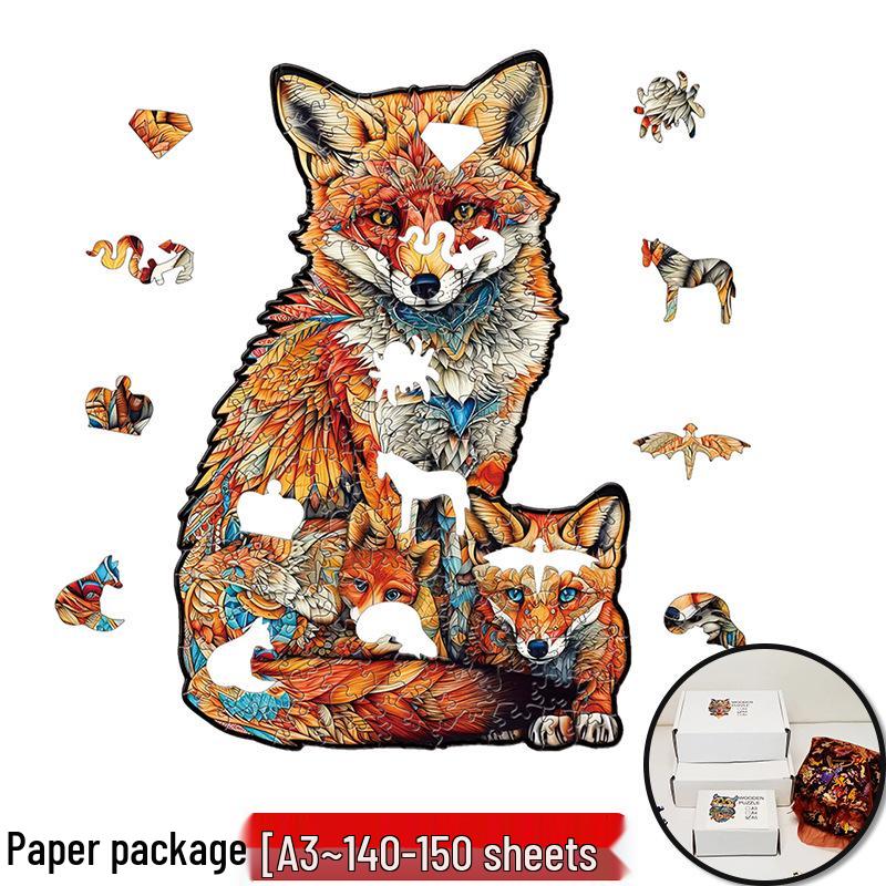 Irregular Animal Dog Penguin Wooden Puzzle in Stock