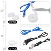 SOULWIT 200 STÜCKE Kabelmanagement 4 Kabel 7 Kabel 37 Kabel 20 Nagelkabel Magisches Kabel 10 Klettverschlusskabel 100 Nylon-Kabelbinder Kabelaufbewahrung Kabelorganisation