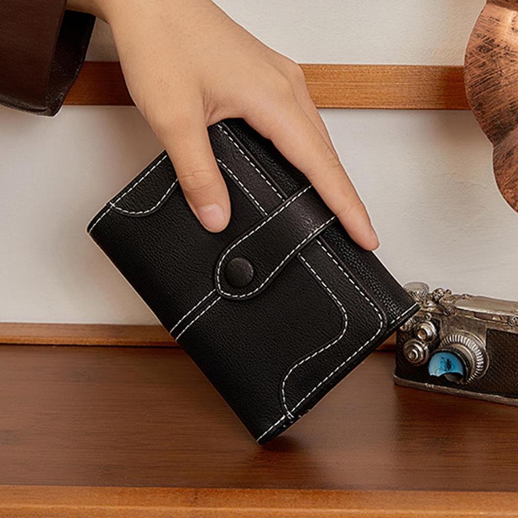 Women's Retro Large Capacity Multi-Card Slot Folding Clutch Wallet