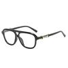 New double beam pilot sunglasses, European and American ins Internet celebrities big frame fashion street shooting show face small sunglasses trend