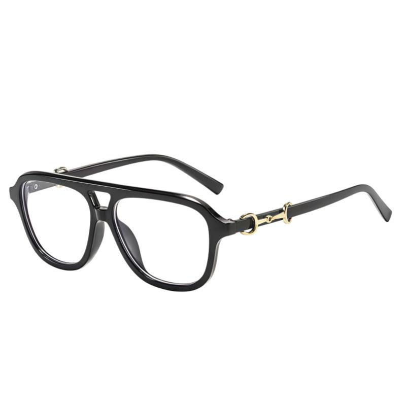New double beam pilot sunglasses, European and American ins Internet celebrities big frame fashion street shooting show face small sunglasses trend