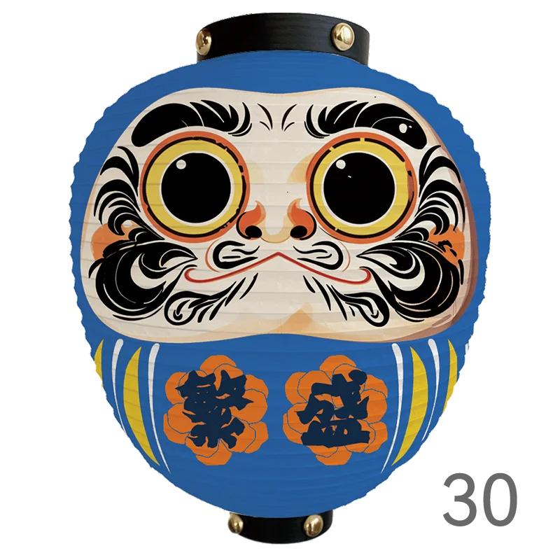 Japanese Style Cartoon Wish Dharma Hanging Lantern Japan Mascot Daruma Sushi Pub Bistro Restaurant Izakaya Decor Lantern