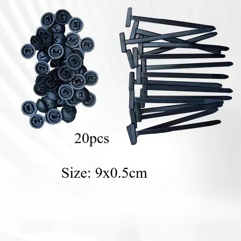 Nylon Electronic Zip Ties 100 Pcs Professional Self-Locking Cable Tie Straps Black UV Multi-Purpose Tie for Garden Fence Outside
