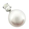 Pendant Top Silver Women Pearl Used