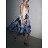 Za2025 Summer New Product Women's Clothes Vacation Style Sleeveless Loose Printing Slip Dress 2787193 080
