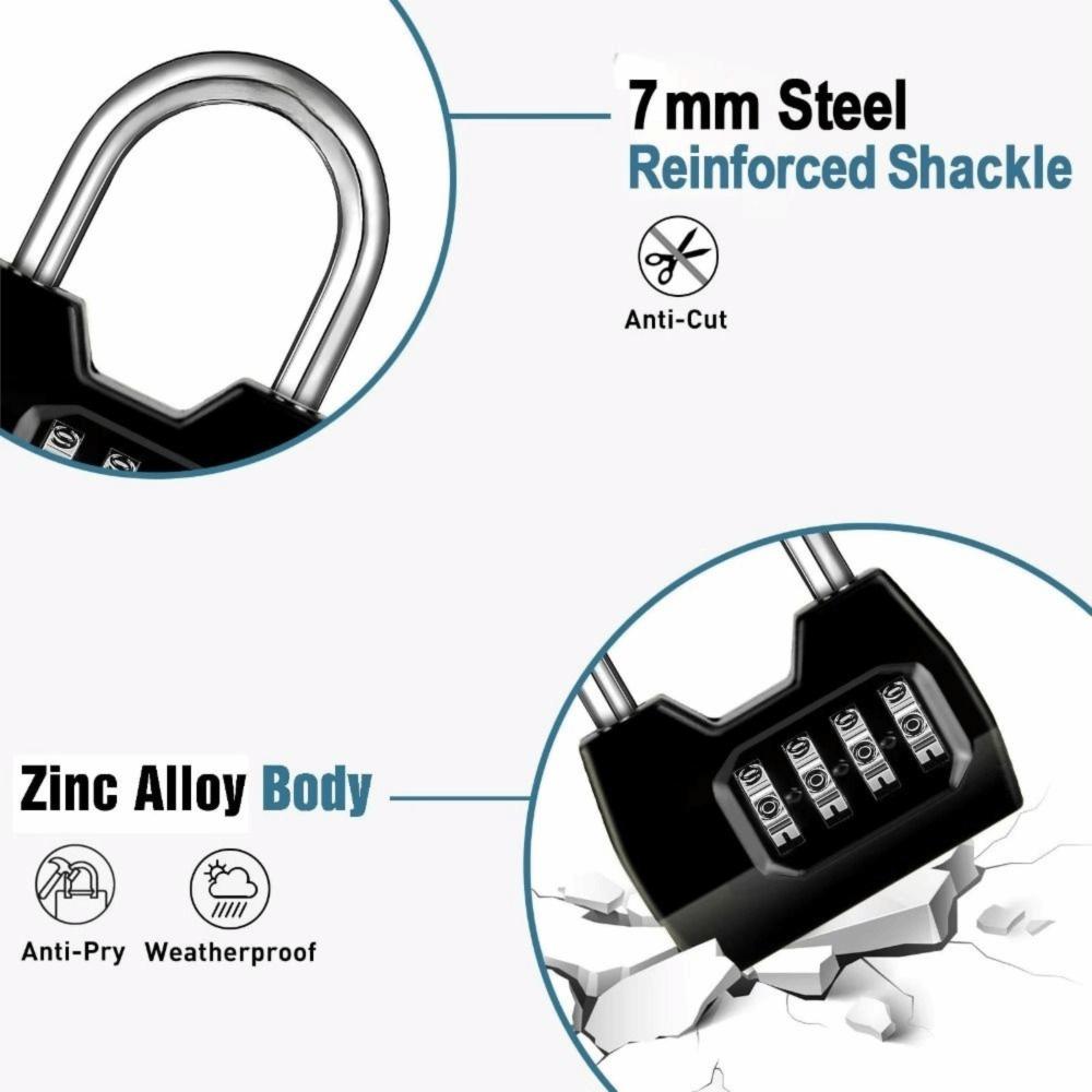 Waterproof Combination Padlock Weatherproof Protection Password Padlock Fences Cabinet