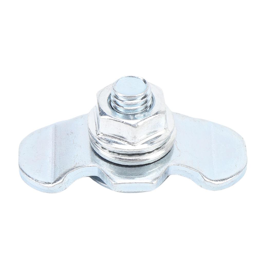 10pcs L Track Double Lug Threaded Stud Nut Fitting Zinc Plated L Track Rail Threaded Stud Fittings Tie Down for Van