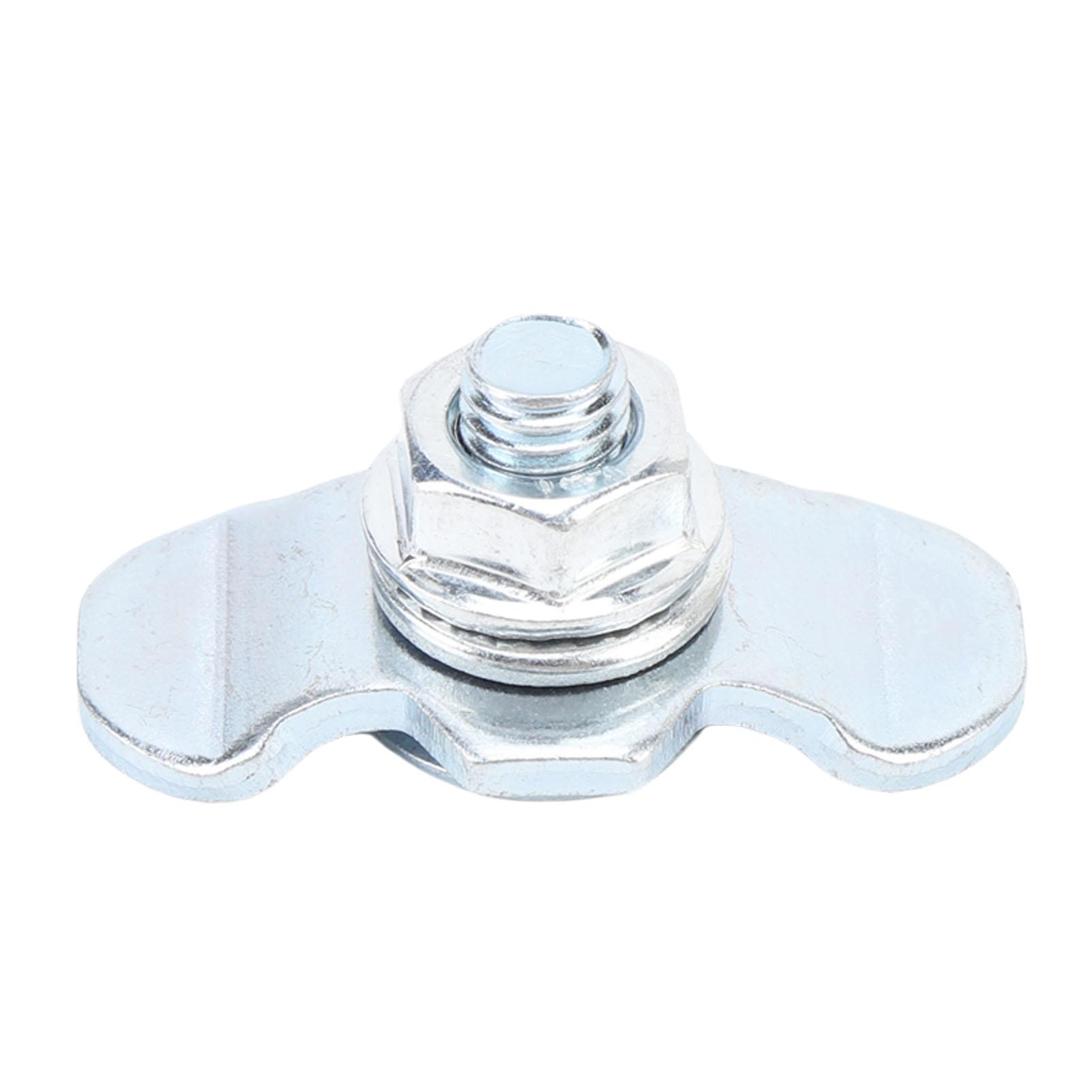 

10pcs L Track Double Lug Threaded Stud Nut Fitting Zinc Plated L Track Rail Threaded Stud Fittings Tie Down for Van 20mm