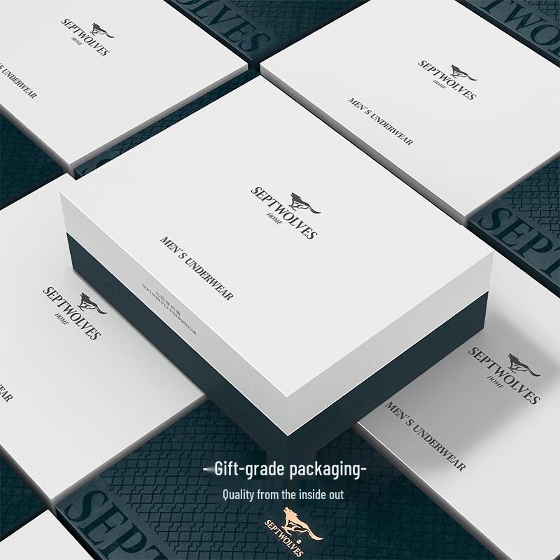 SEPTWOLVES Men's Cotton Antibacterial Boxer Briefs