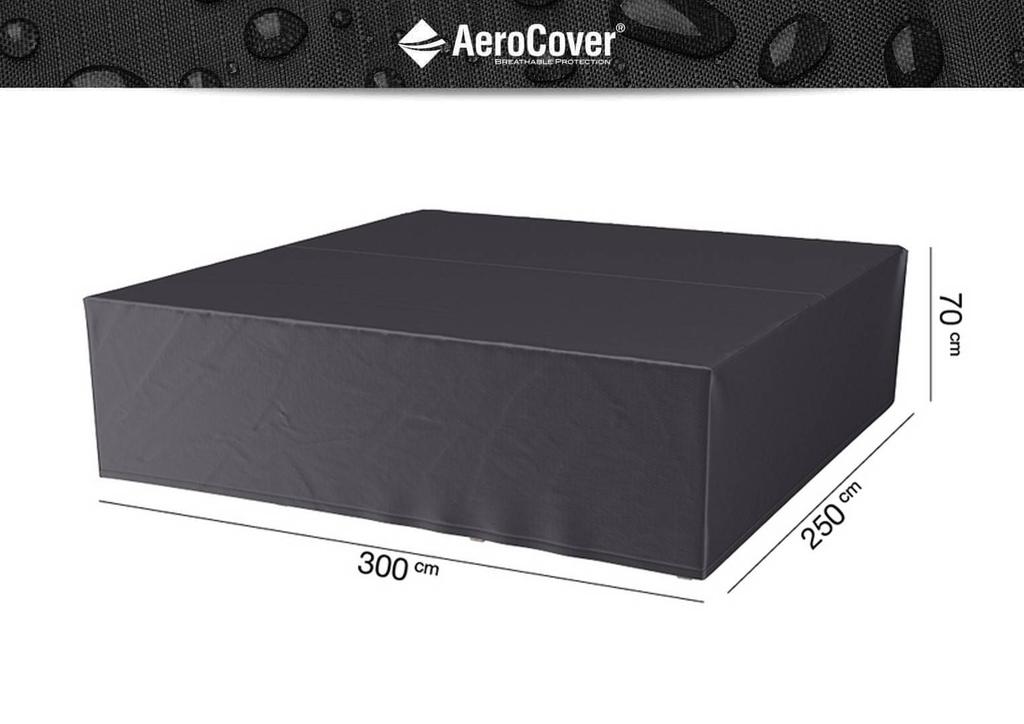 Pokrowiec na zestaw mebli ogrodowych 7939 250x300x70 aerocover szary homms
