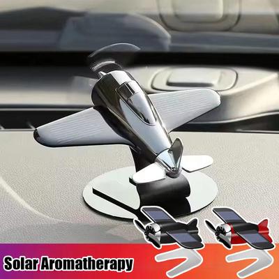 Diffuseur d'air pour voiture Individuation Modèle d'avion à énergie solaire Pour décoration de console centrale de voiture Accessoire d'intérieur automobile W5K8