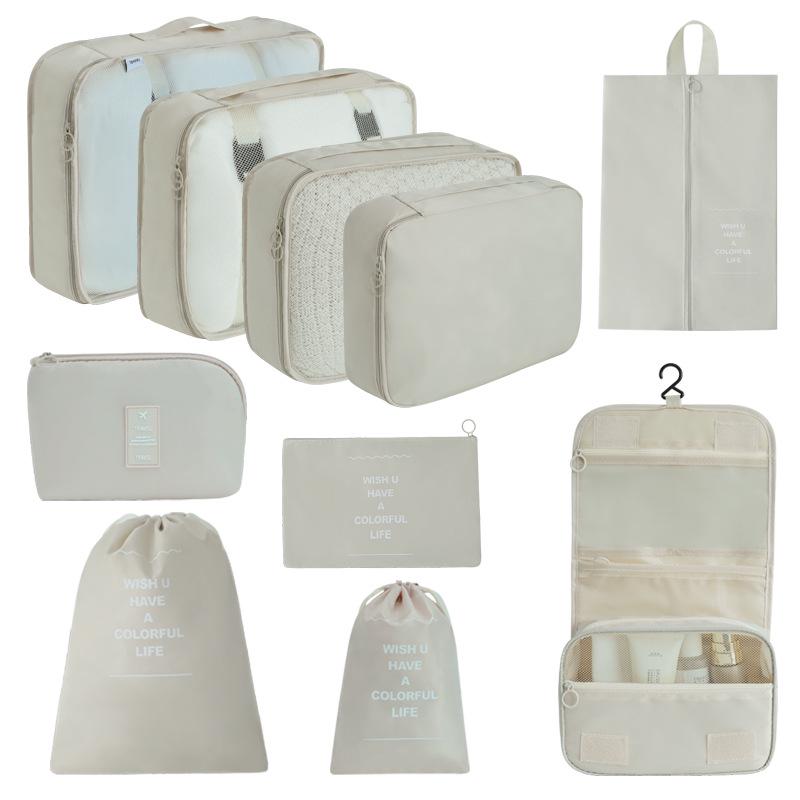 7-Piece Travel Storage Bag Set for Clothing and Luggage Organization