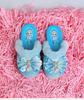 Rainbow Shoes Winter-Style Toddler Princess Slippers - Girls' Cotton Wool Non-Slip Warm Home Booties