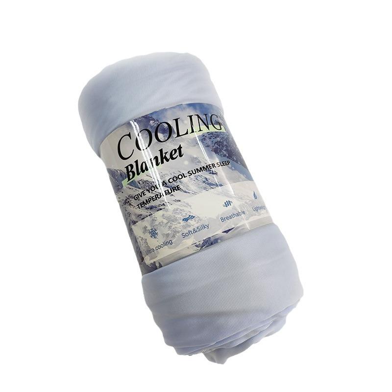 

Летнее охлаждающее ледяное одеяло: Одеяло с кондиционером, пригодное для машинной стирки, для освежающего сна 150x200 cm синий