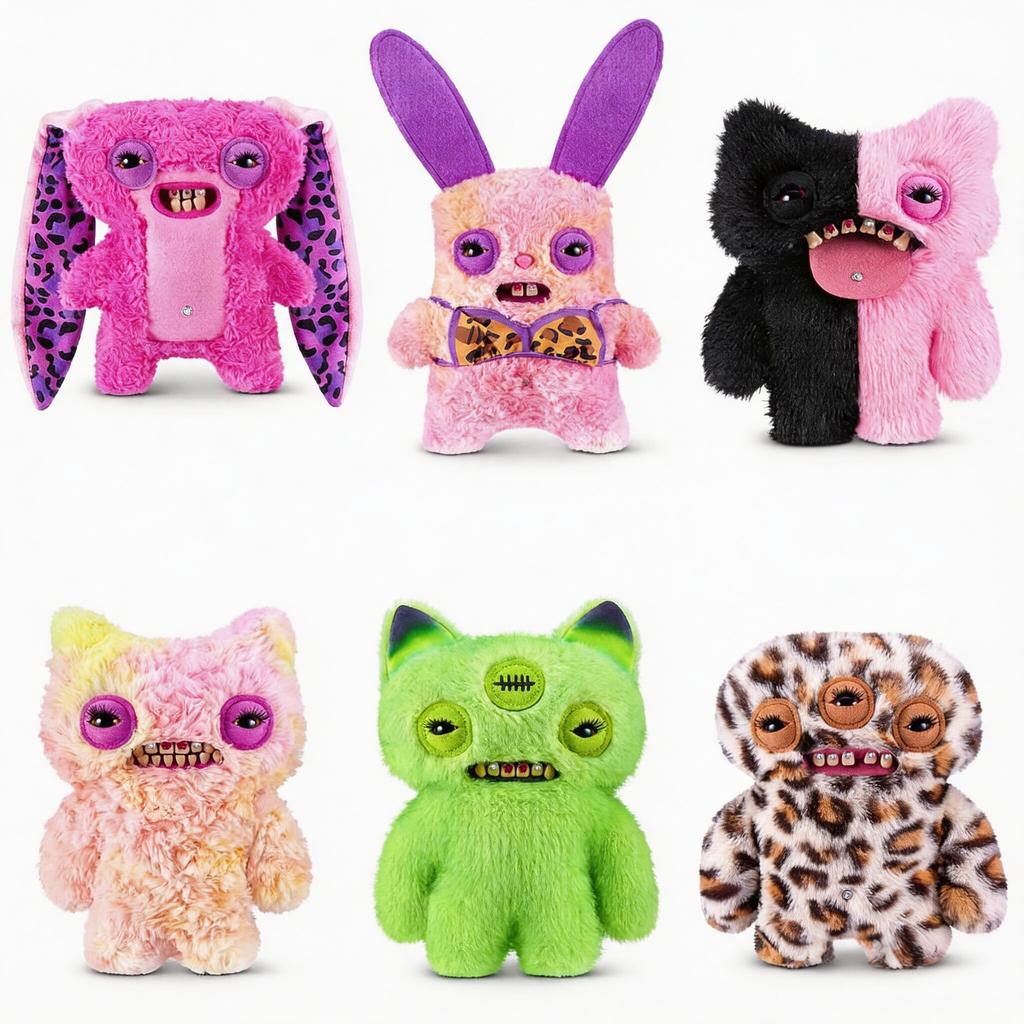 Fuggler 23Cm Baddies Series Doll Plush Stuffed Fugglers Ugly Teeth Monster Tooth Accessories Funny Trend Birthday Gift Toys