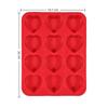 12-Cavity Heart-Shaped Mousse Cake Mold Food Grade Silicone French Pastry Mold  Dessert Making