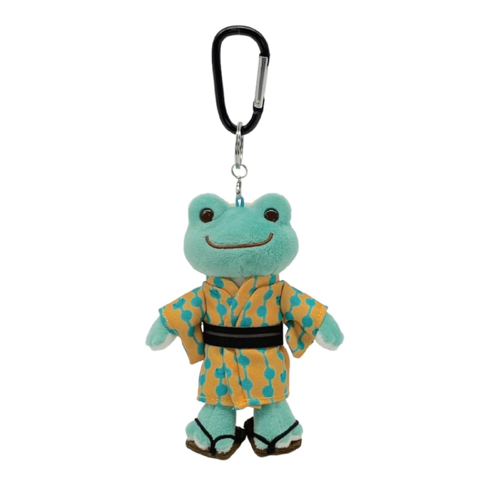 

Nakajima Corporation Pickles the Frog Smile Festival Carabiner Mascot, Yellow, 211095-25, 14.5cm H x 8cm W x 4cm D